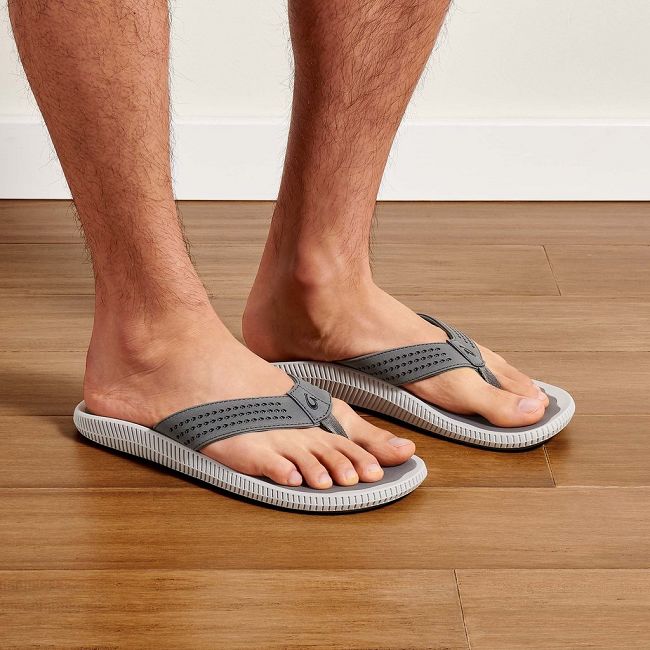 Sandalias Olukai Ulele - Chanclas Hombre Grises 20471-638